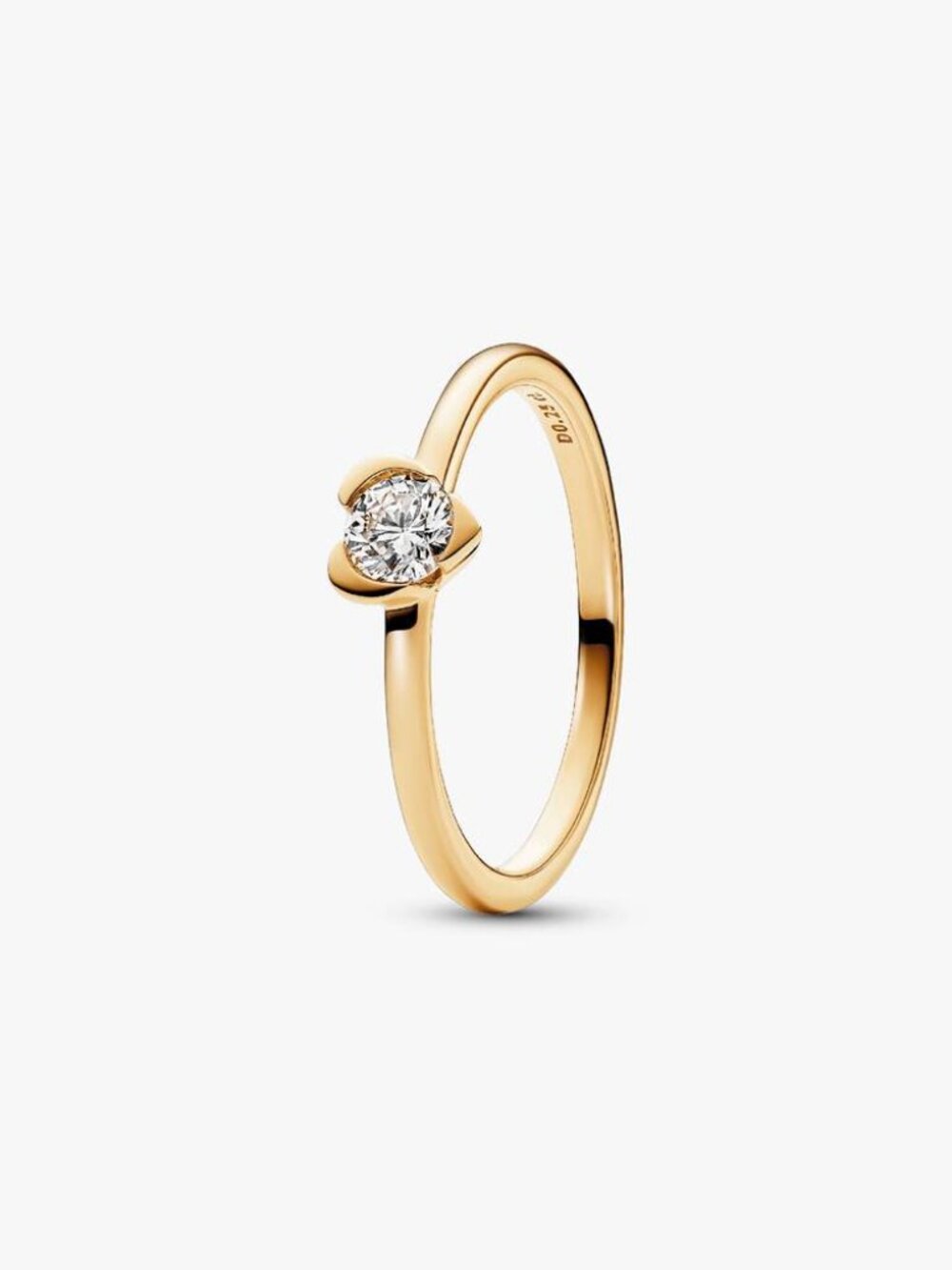 Pandora Talisman 14k Gold Lab-grown Diamond Heart Ring